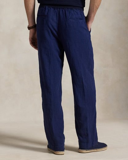 Ralph Lauren Lateef Relaxed Fit Pleated Linen Pant