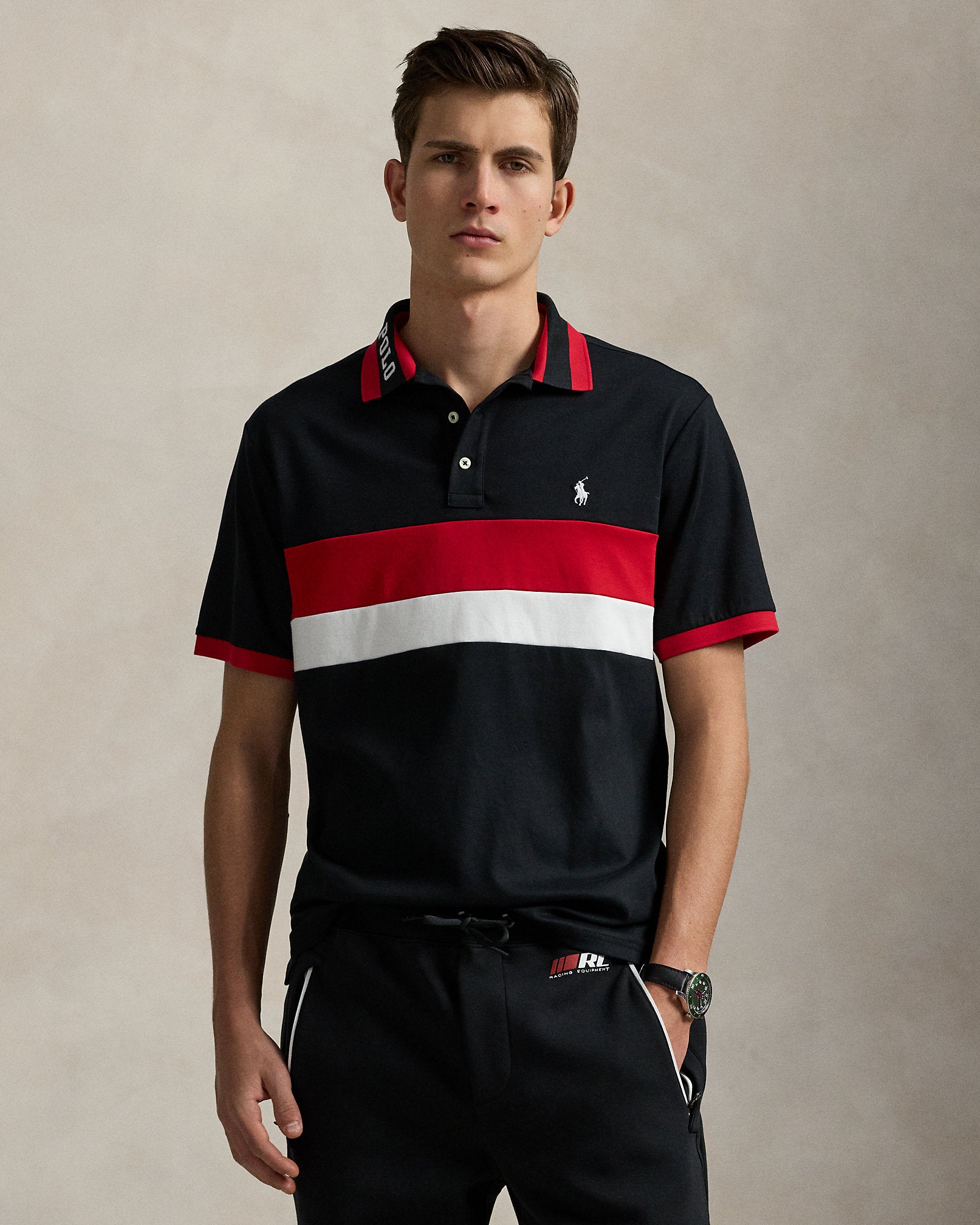 Ralph Lauren Classic Fit Striped Soft Cotton Polo