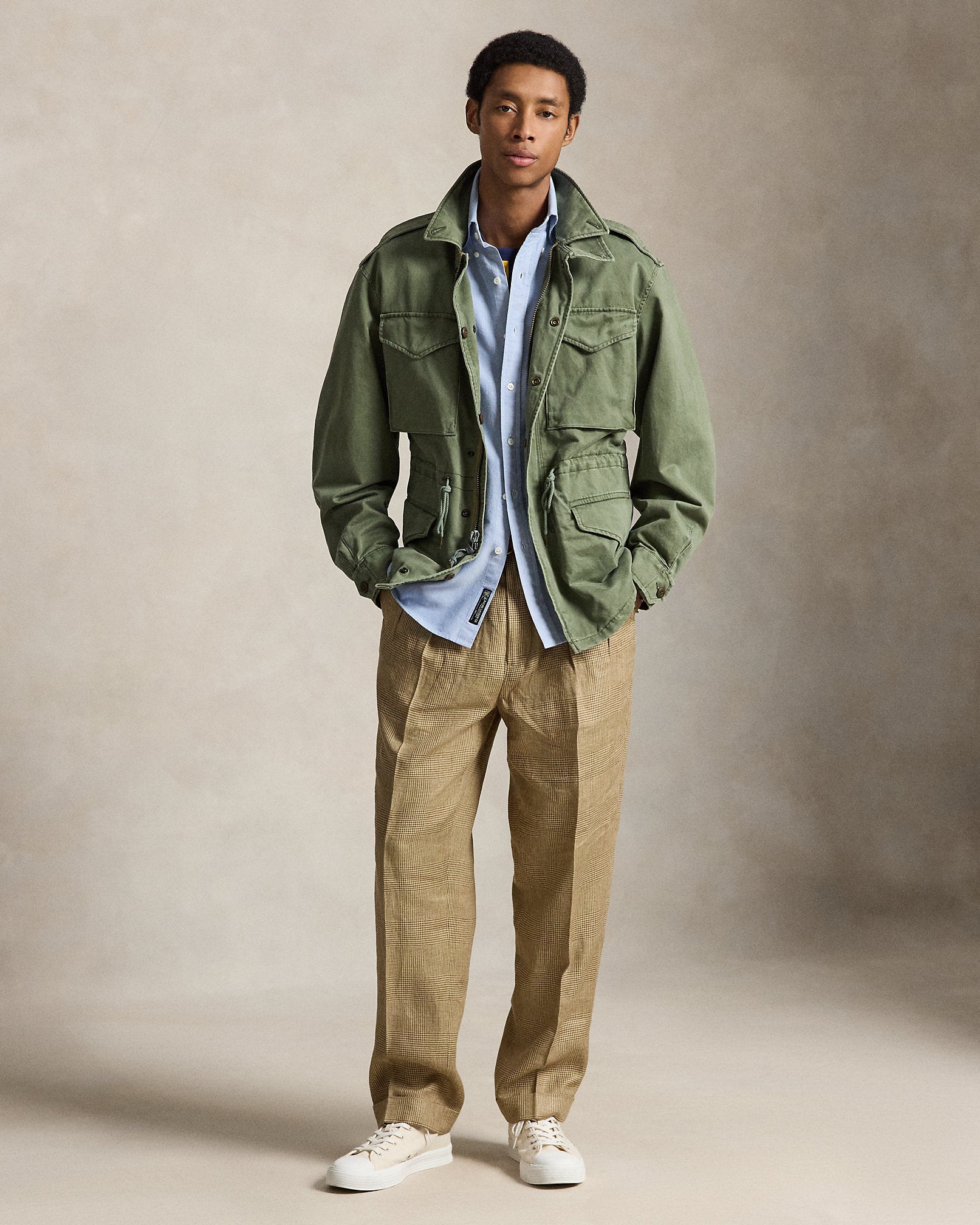 Ralph Lauren Whitman Relaxed Fit Glen Plaid Pant
