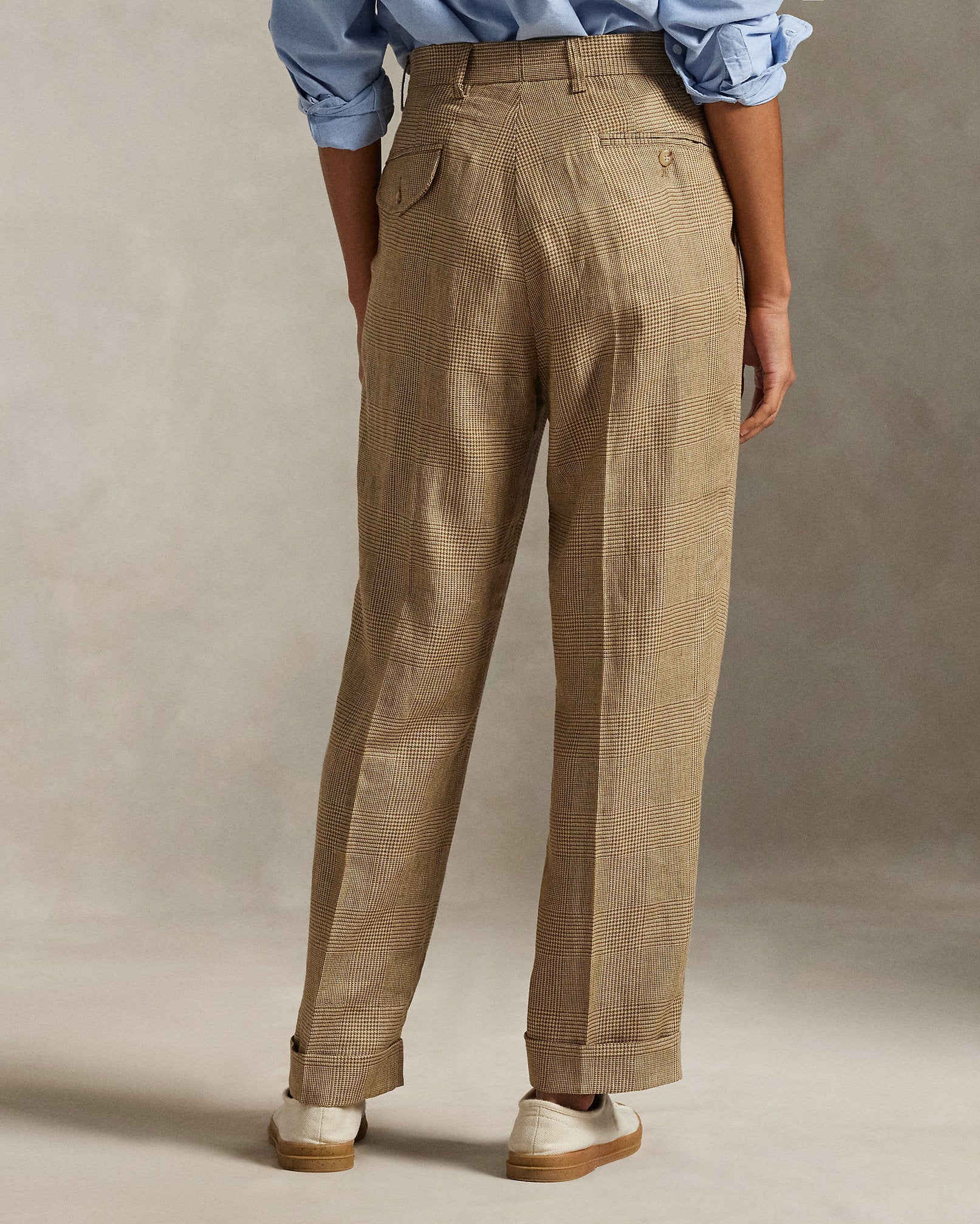 Ralph Lauren Whitman Relaxed Fit Glen Plaid Pant