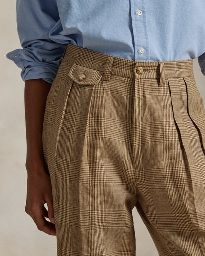 Ralph Lauren Whitman Relaxed Fit Glen Plaid Pant