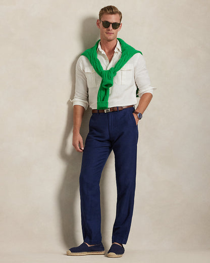 Ralph Lauren Straight Fit Houndstooth Twill Pant