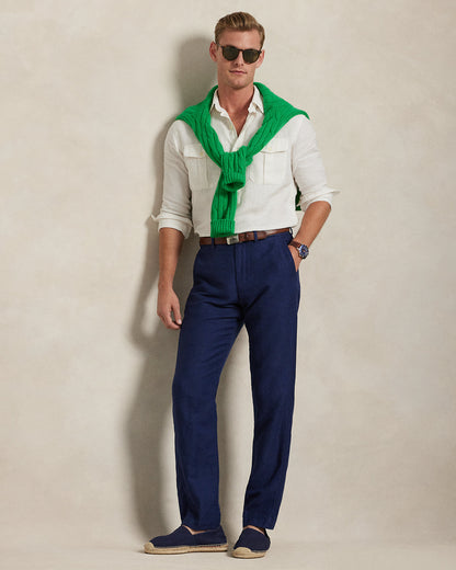 Ralph Lauren Straight Fit Houndstooth Twill Pant