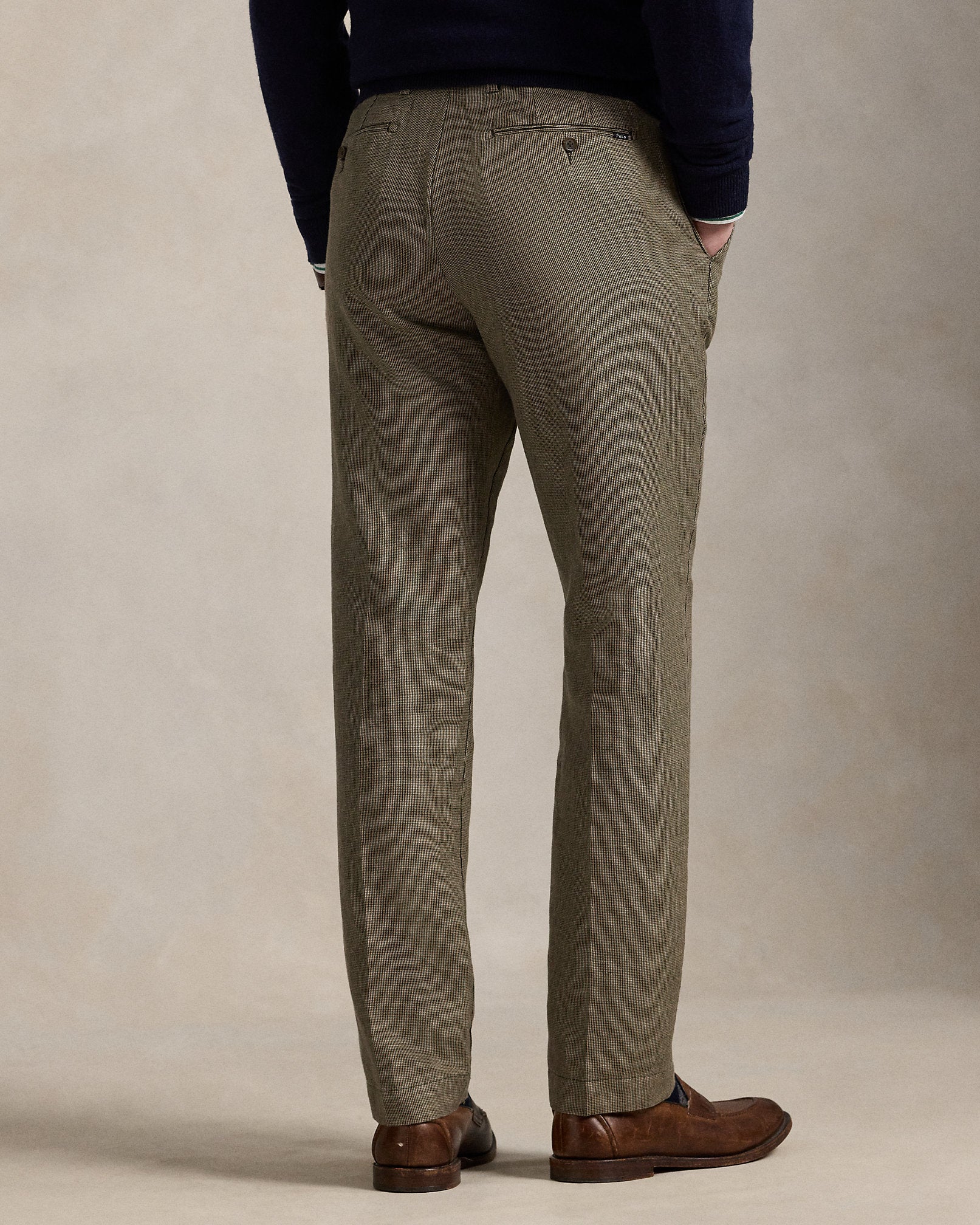Ralph Lauren Straight Fit Houndstooth Twill Pant