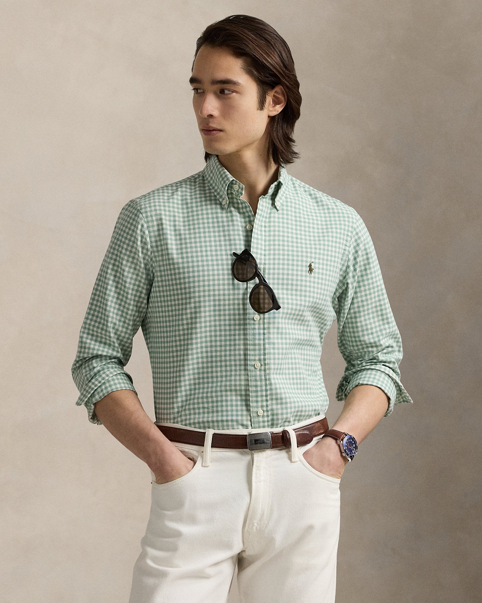Ralph Lauren Classic Fit Gingham Oxford Shirt