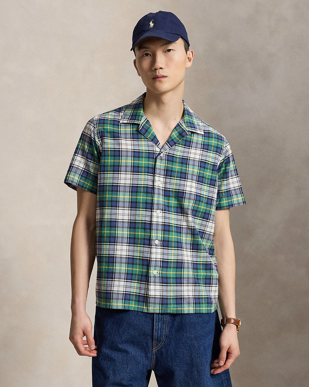 Ralph Lauren Classic Fit Madras Camp Shirt