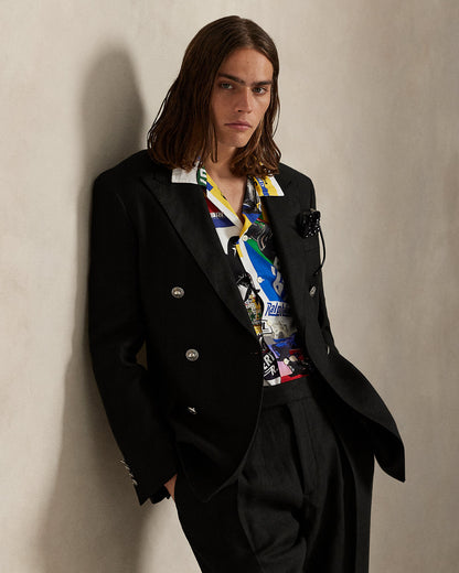 Ralph Lauren Classic Fit RacingPrint Camp Shirt