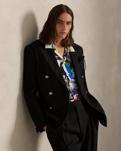 Ralph Lauren Classic Fit RacingPrint Camp Shirt