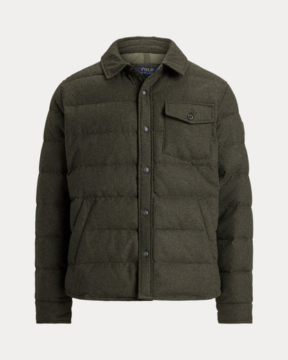 Ralph Lauren Herringbone Down Shirt Jacket