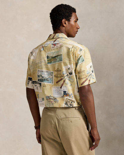 Ralph Lauren The Oak Bluffs Diary Print Camp Shirt