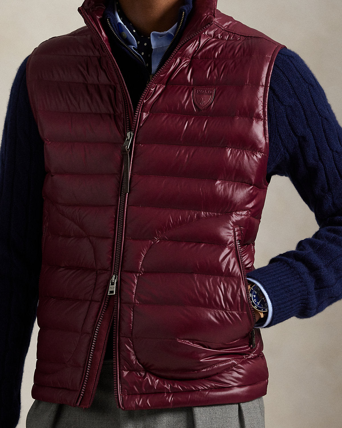 Ralph Lauren The Stewart Glossed Down Vest