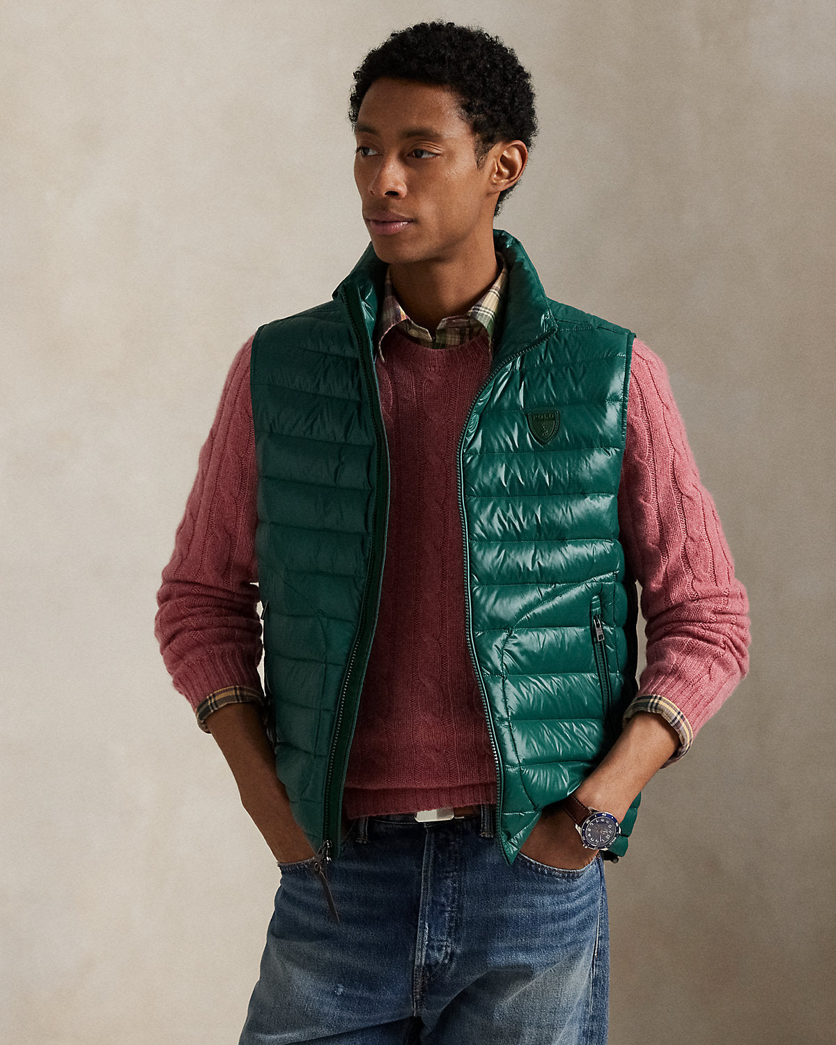 Ralph Lauren The Stewart Glossed Down Vest