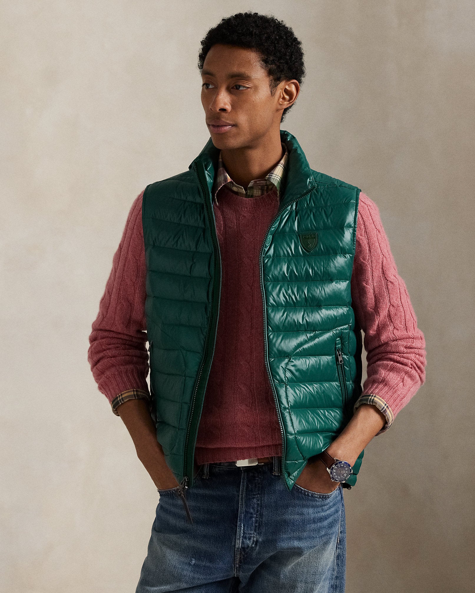 Ralph Lauren The Stewart Glossed Down Vest
