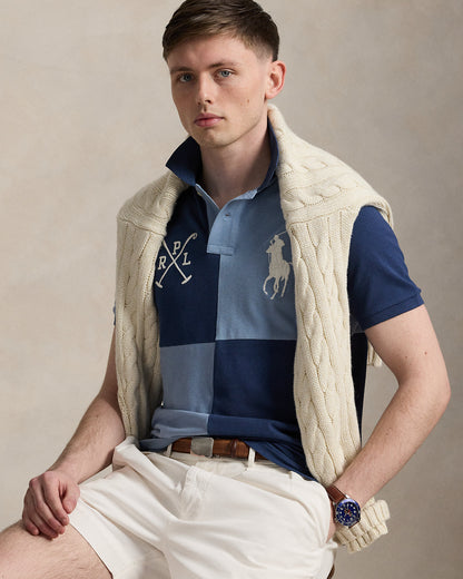Ralph Lauren Custom Slim Fit Big Pony Mesh Polo Shirt