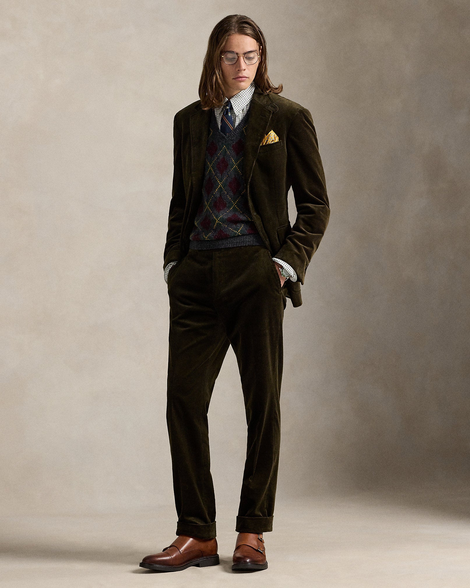 Ralph Lauren Argyle WoolCashmere Sweater Vest