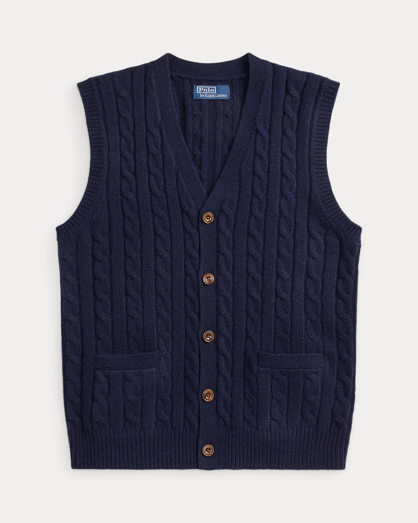 Ralph Lauren CableKnit WoolCashmere Sweater Vest