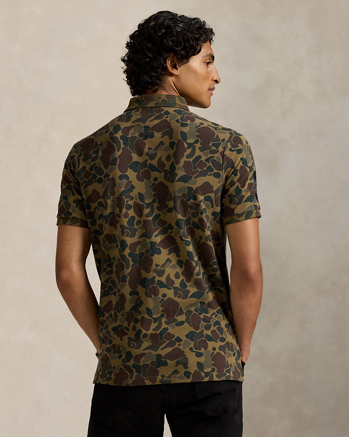 Ralph Lauren Classic Big Pony Camo Mesh Polo Shirt