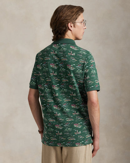 Ralph Lauren Classic Fit ScenicPrint Mesh Polo Shirt