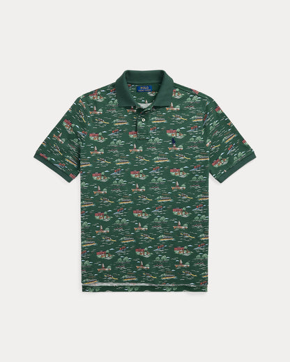 Ralph Lauren Classic Fit ScenicPrint Mesh Polo Shirt
