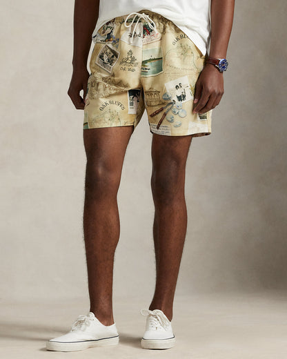 Ralph Lauren The Oak Bluffs DiaryPrint Swim Trunk