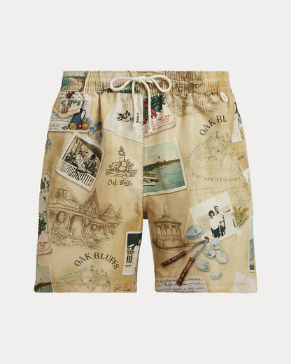 Ralph Lauren The Oak Bluffs DiaryPrint Swim Trunk
