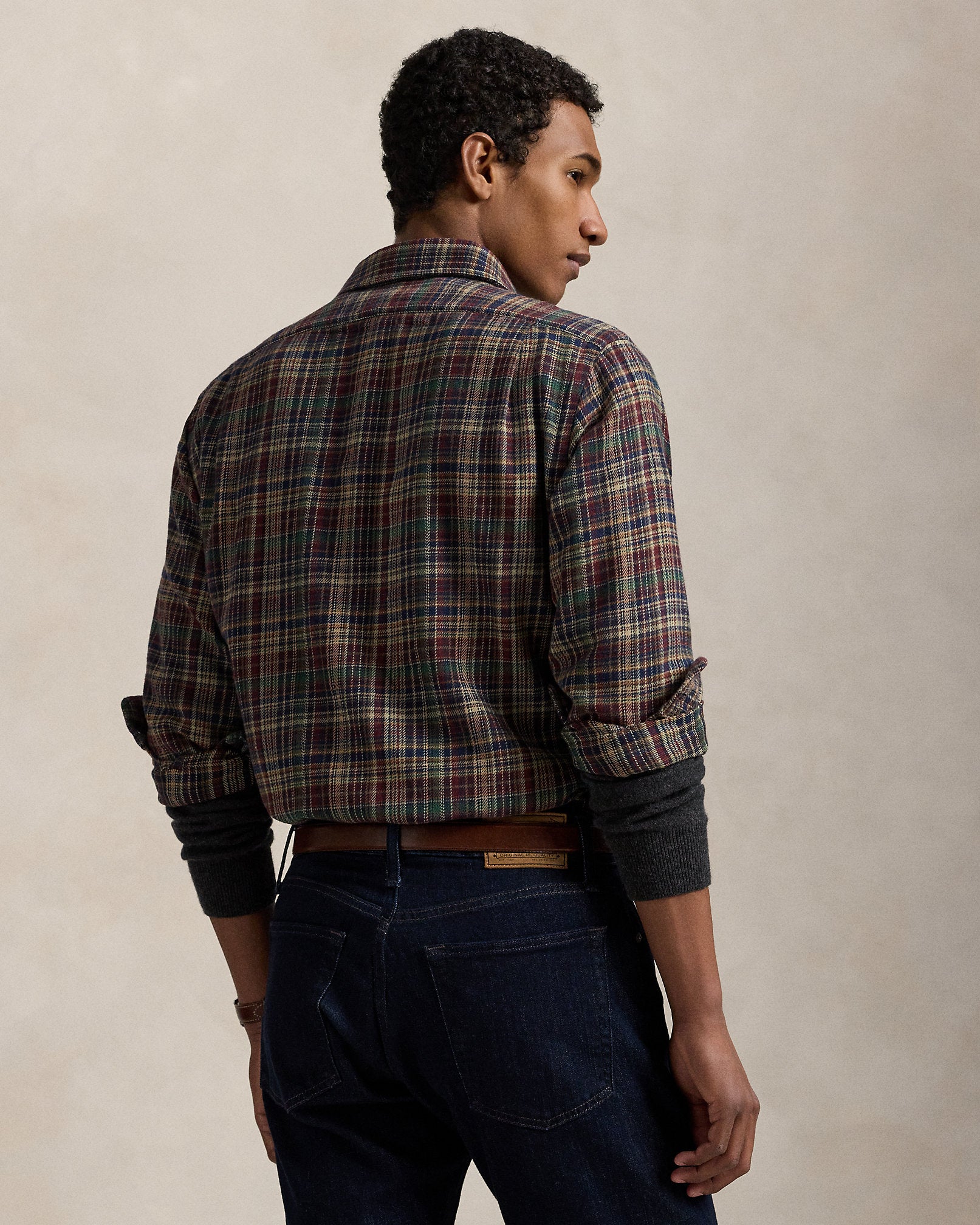 Ralph Lauren Classic Fit Plaid Brushed Flannel Shirt
