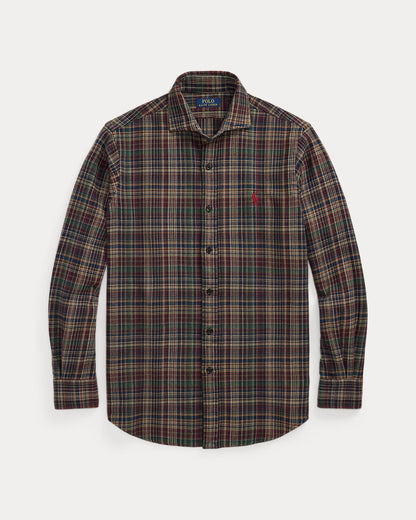 Ralph Lauren Classic Fit Plaid Brushed Flannel Shirt