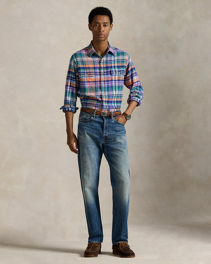 Ralph Lauren Classic Fit Plaid Brushed Twill Shirt