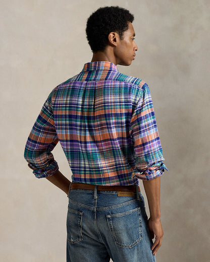 Ralph Lauren Classic Fit Plaid Brushed Twill Shirt