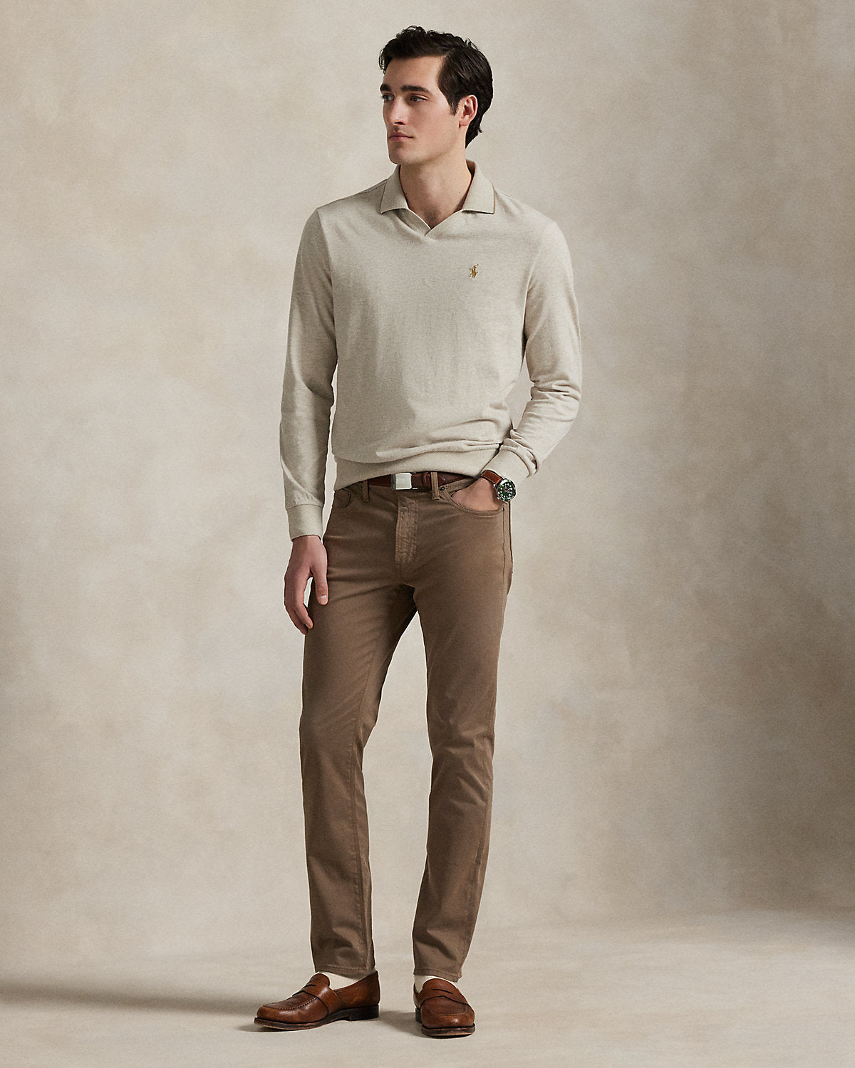 Ralph Lauren Textured Jersey Polo Shirt