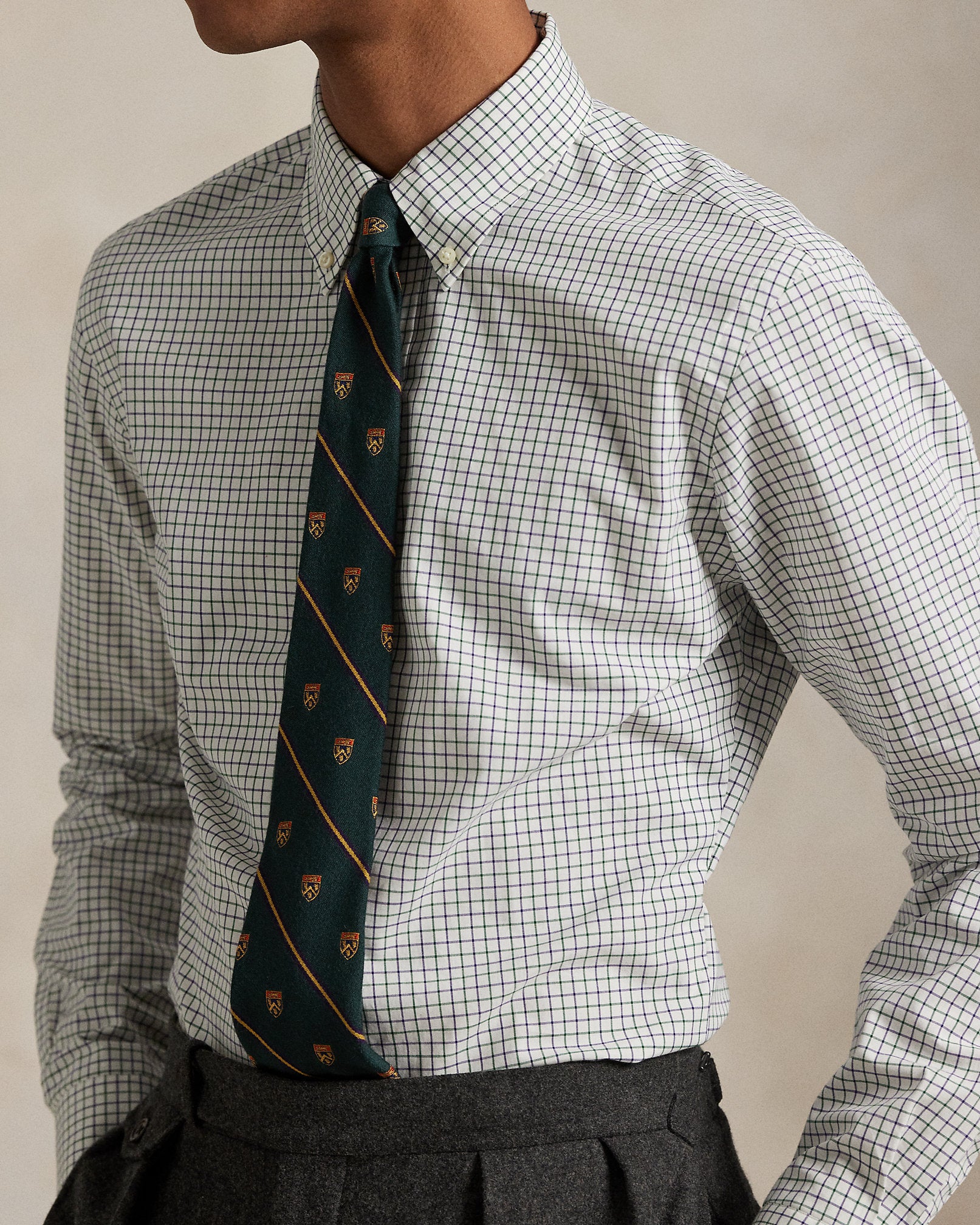 Ralph Lauren Classic Fit Tattersall Poplin Shirt
