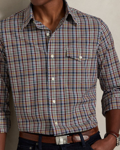 Ralph Lauren Classic Fit Plaid Poplin Shirt