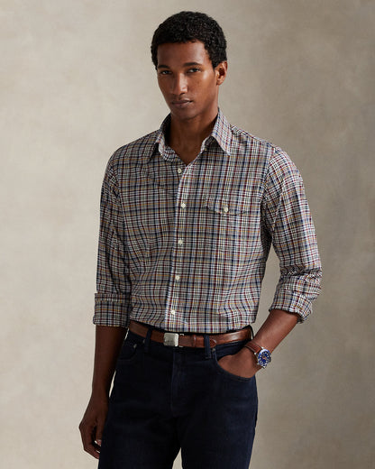 Ralph Lauren Classic Fit Plaid Poplin Shirt