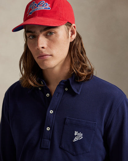 Ralph Lauren Classic Fit Embroidered Mesh Polo Shirt