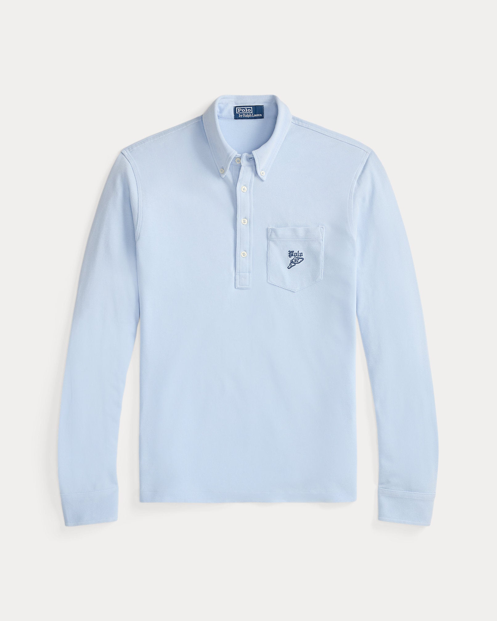 Ralph Lauren Classic Fit Embroidered Mesh Polo Shirt