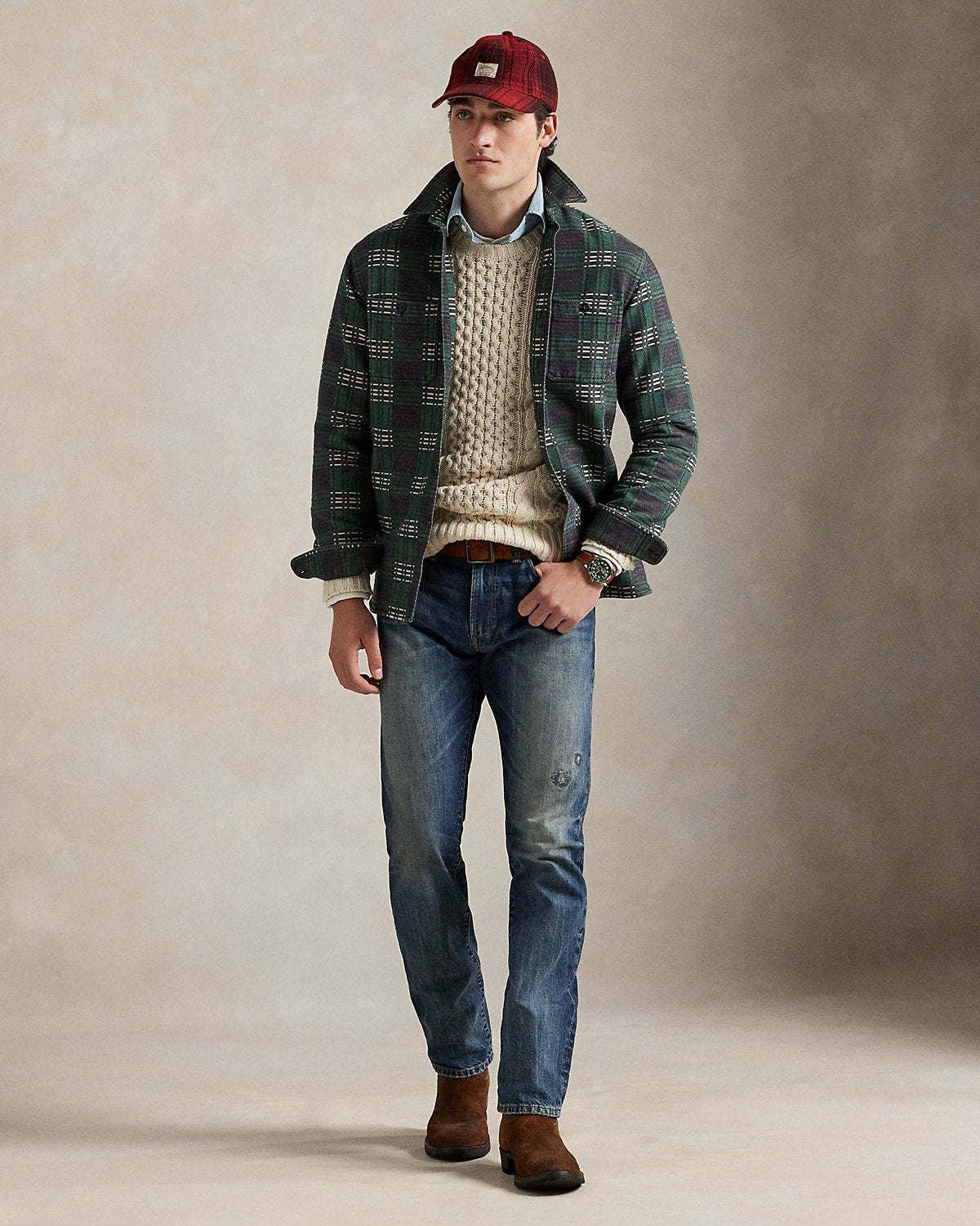 Ralph Lauren Classic Fit Plaid Flannel Workshirt