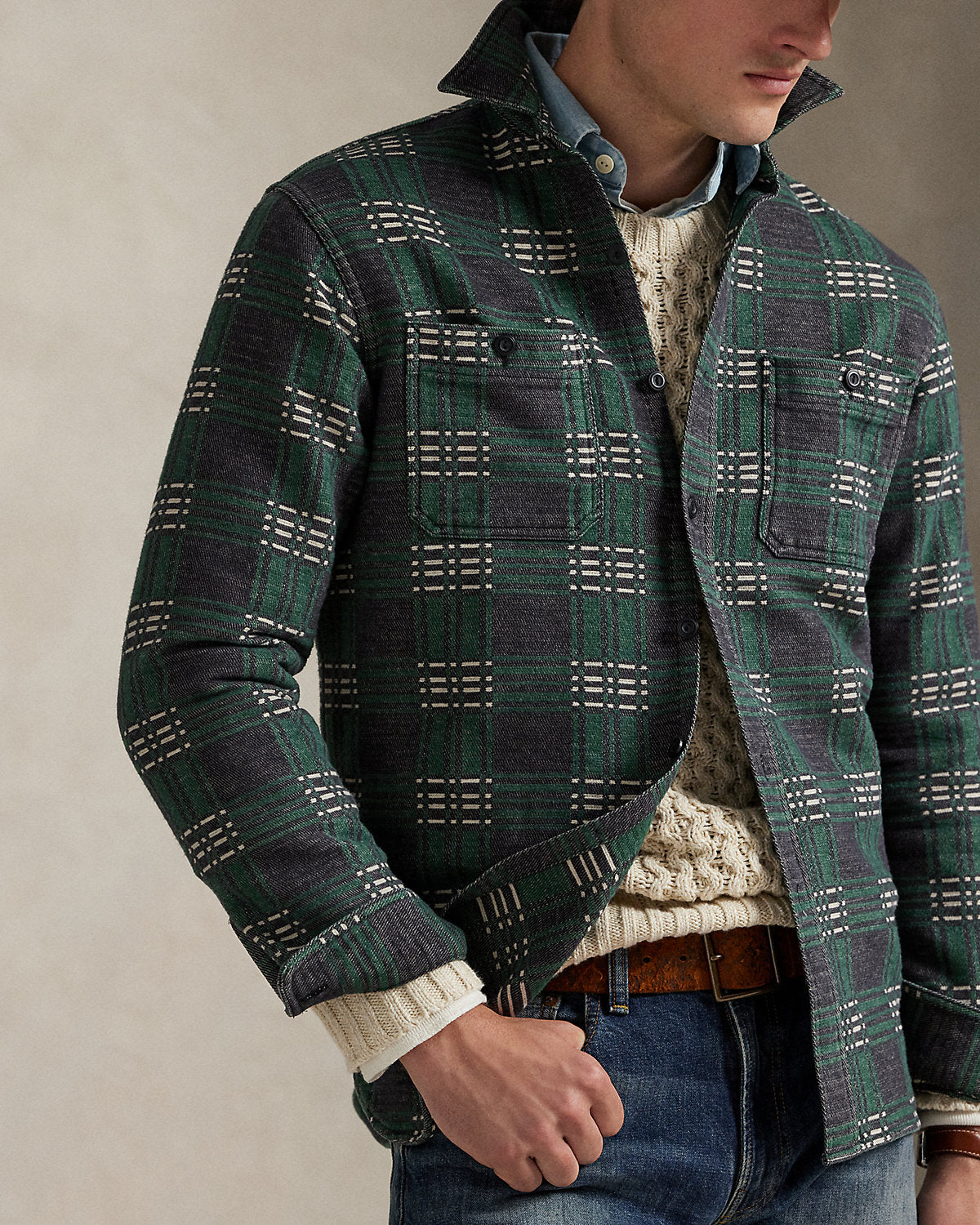 Ralph Lauren Classic Fit Plaid Flannel Workshirt