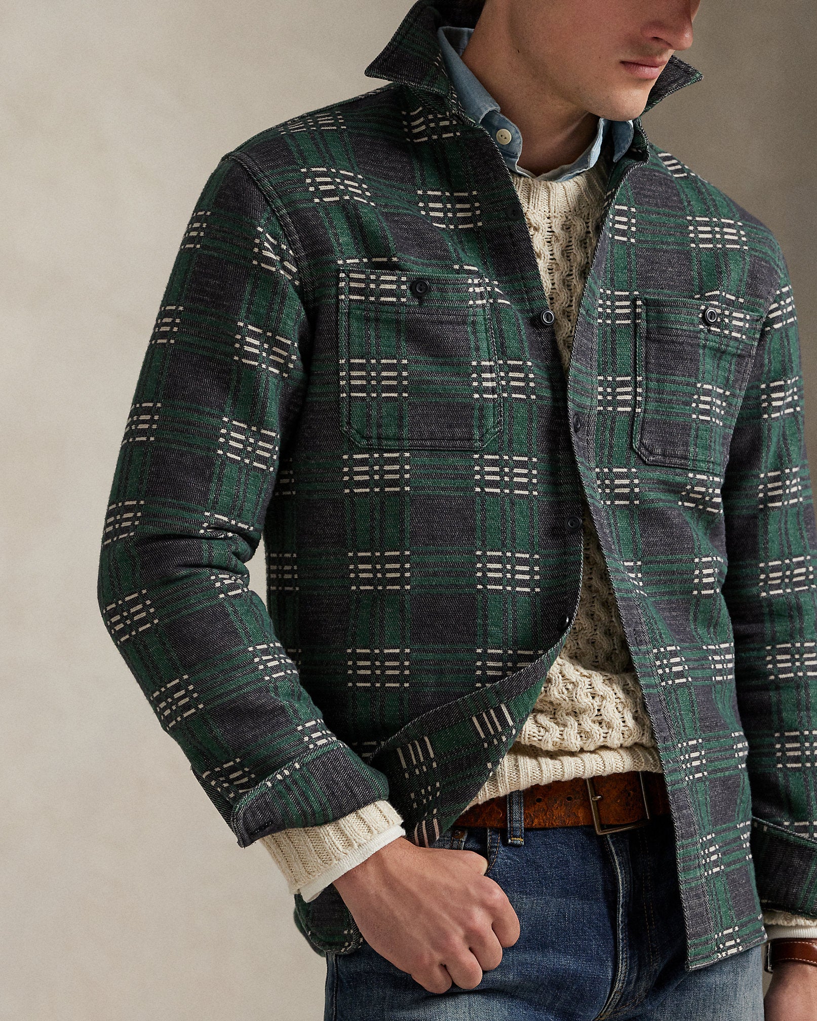 Ralph Lauren Classic Fit Plaid Flannel Workshirt