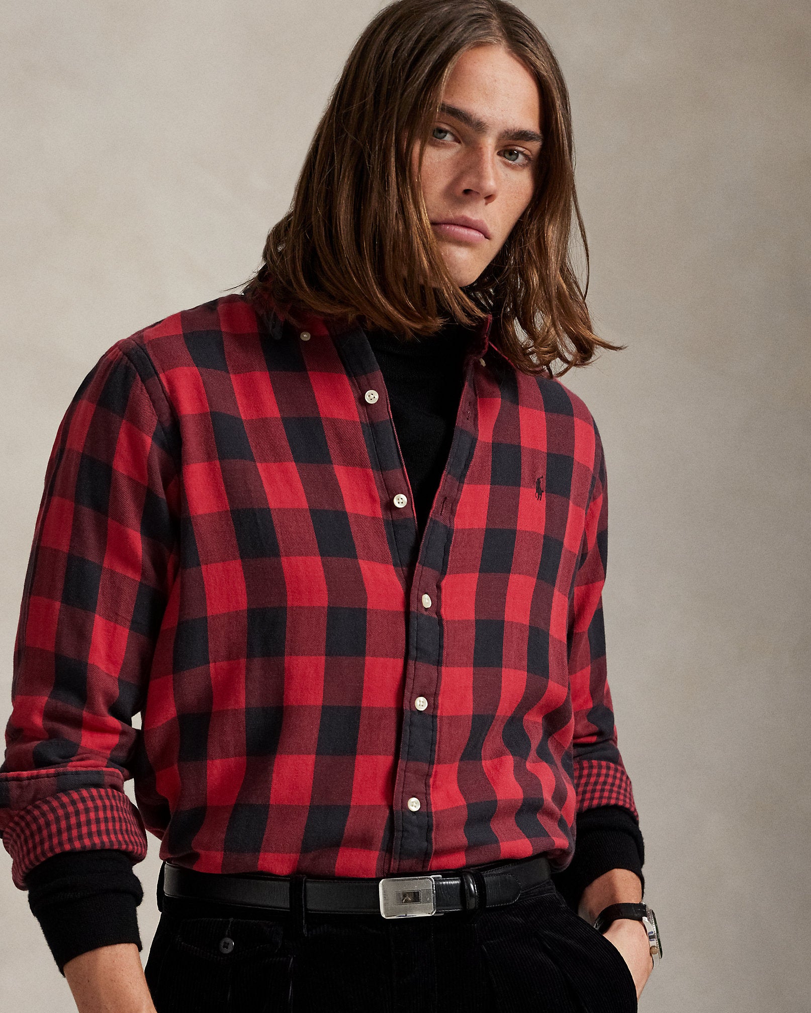 Ralph Lauren Classic Fit Plaid DoubleFaced Shirt