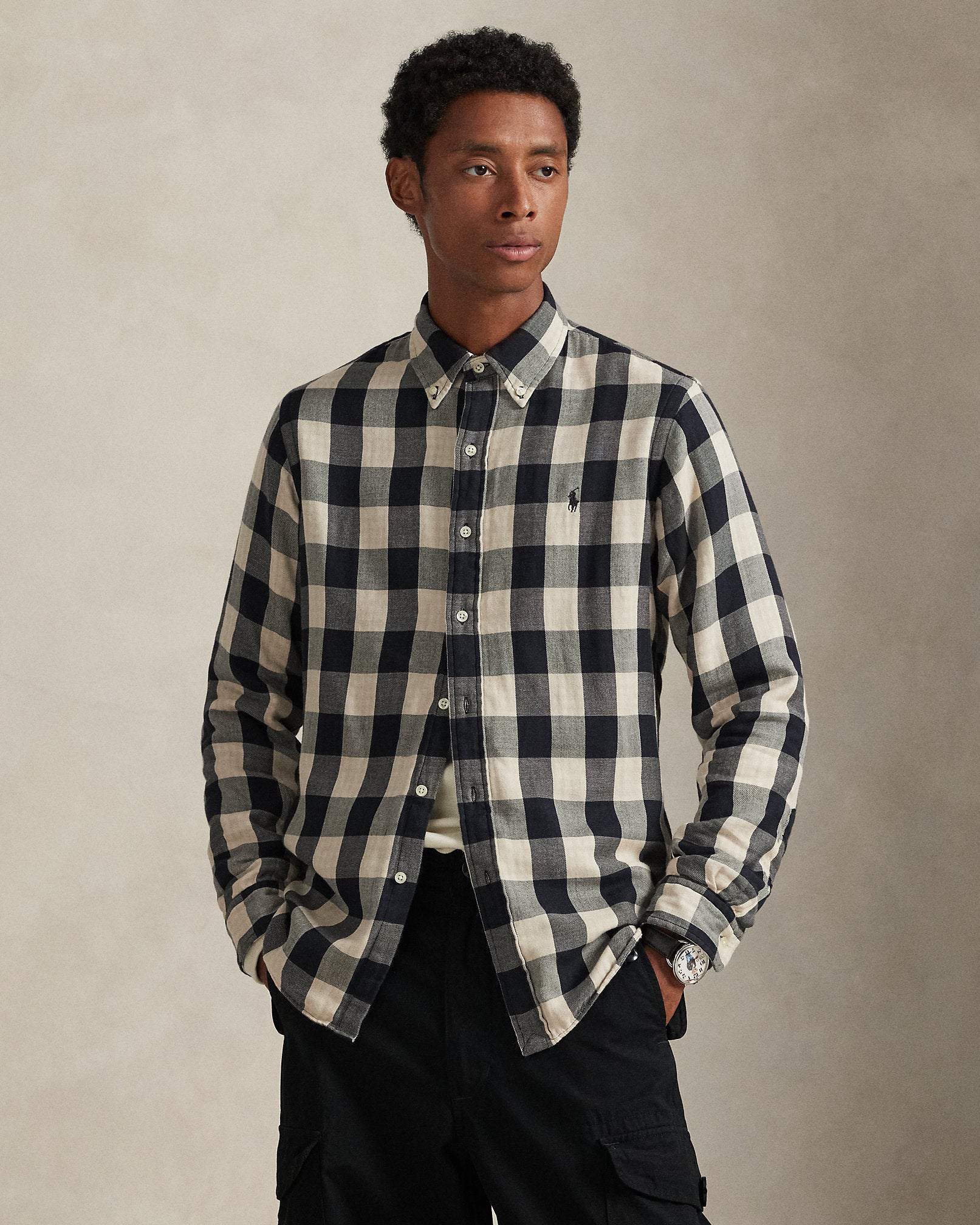 Ralph Lauren Classic Fit Plaid DoubleFaced Shirt