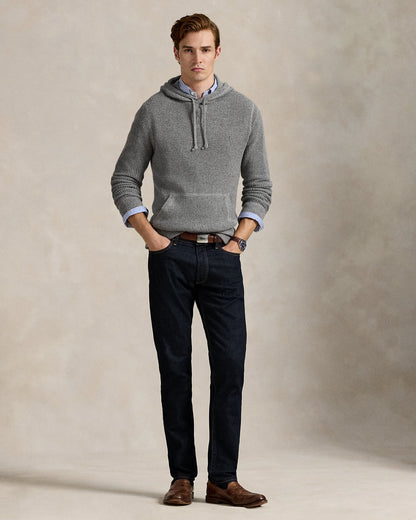 Ralph Lauren WaffleKnit WoolCotton Hooded Sweater