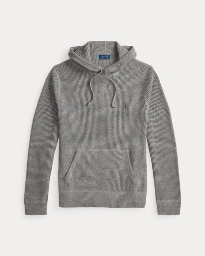 Ralph Lauren WaffleKnit WoolCotton Hooded Sweater