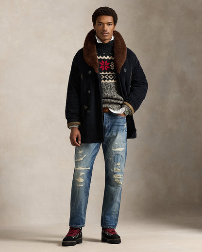 Ralph Lauren ShearlingCollar Corduroy Ranch Coat