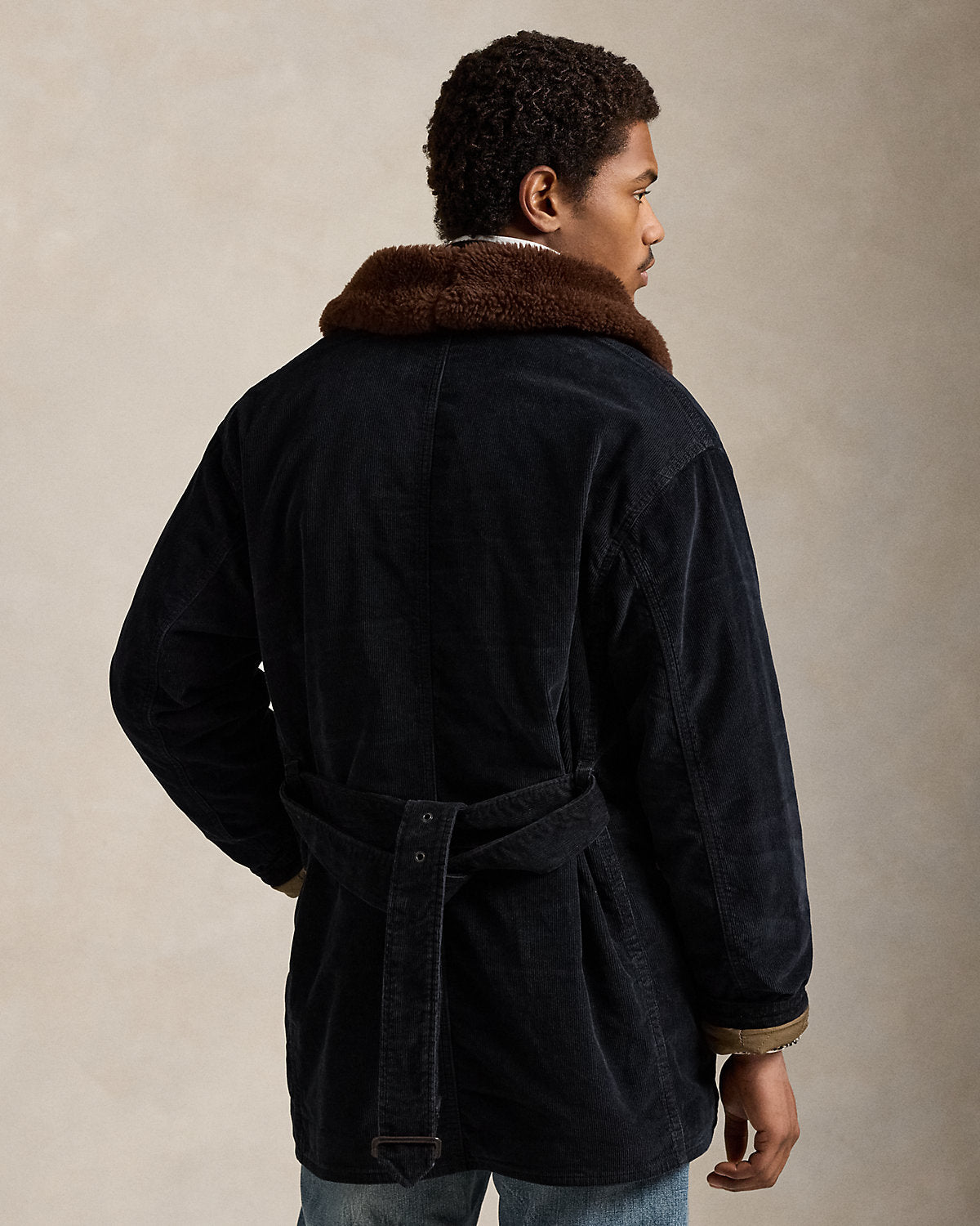 Ralph Lauren ShearlingCollar Corduroy Ranch Coat