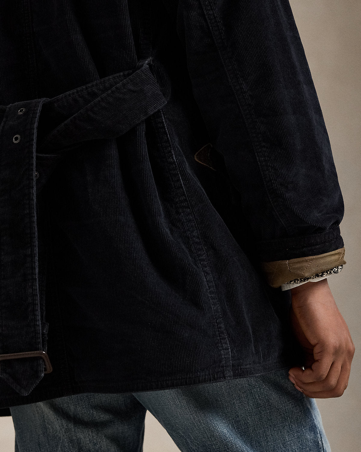 Ralph Lauren ShearlingCollar Corduroy Ranch Coat