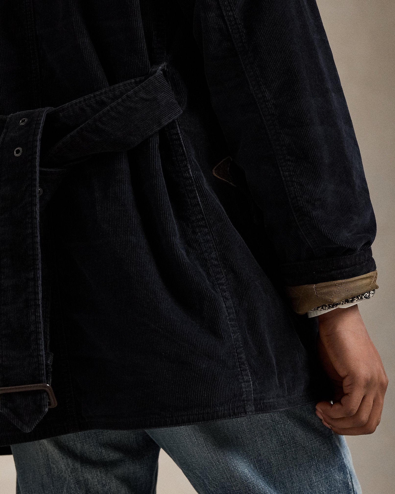 Ralph Lauren ShearlingCollar Corduroy Ranch Coat