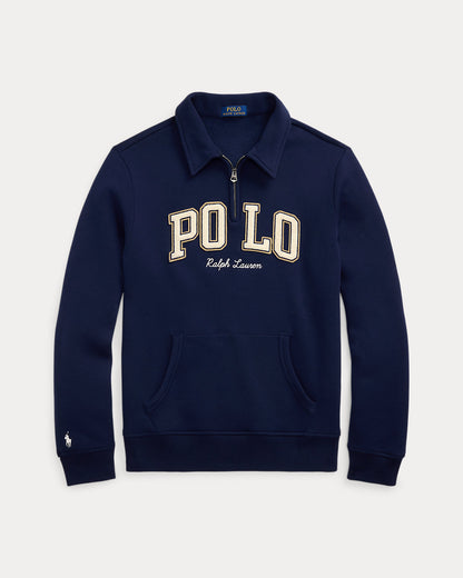 Ralph Lauren Logo Fleece QuarterZip Sweatshirt
