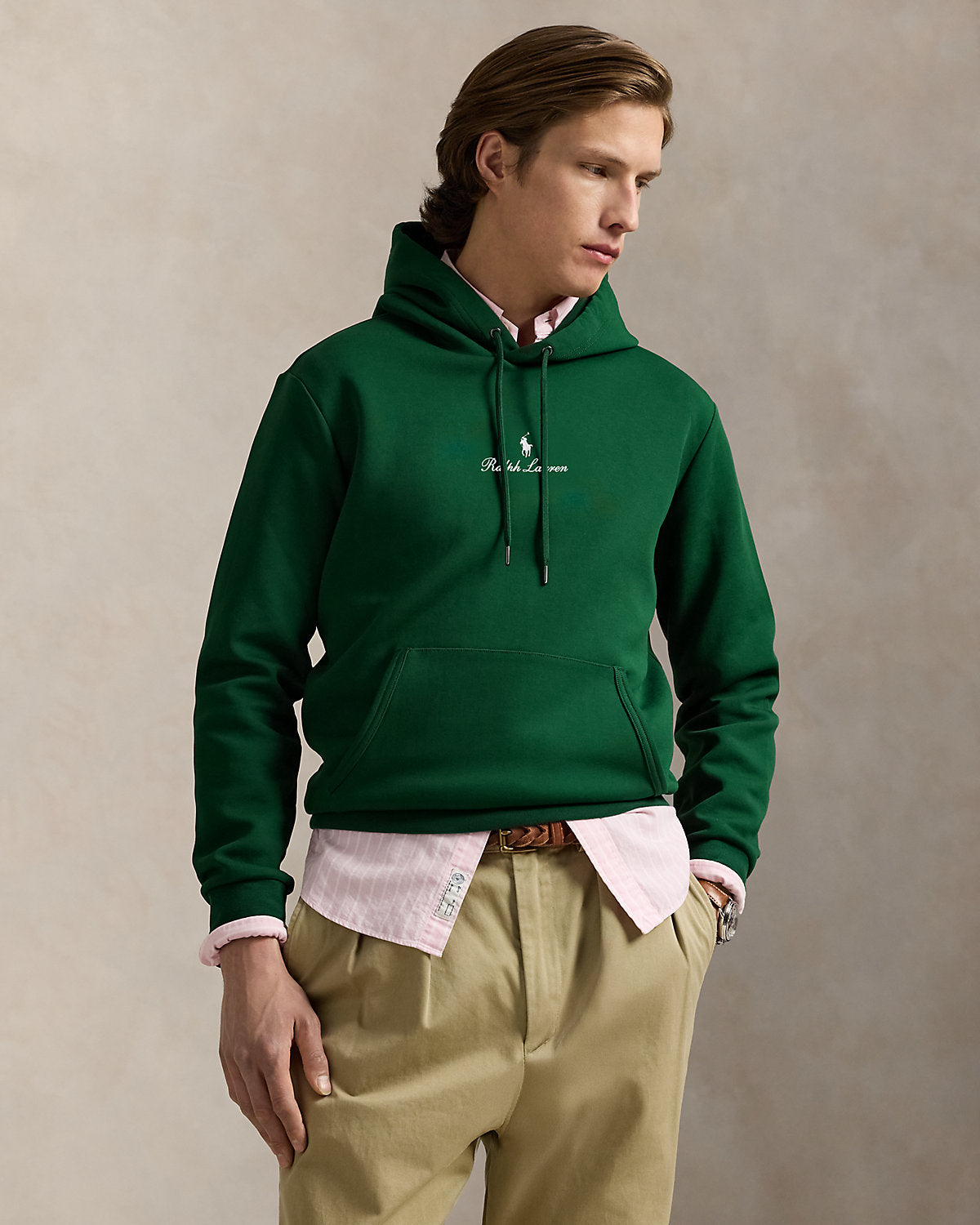 Ralph Lauren Logo DoubleKnit Hoodie