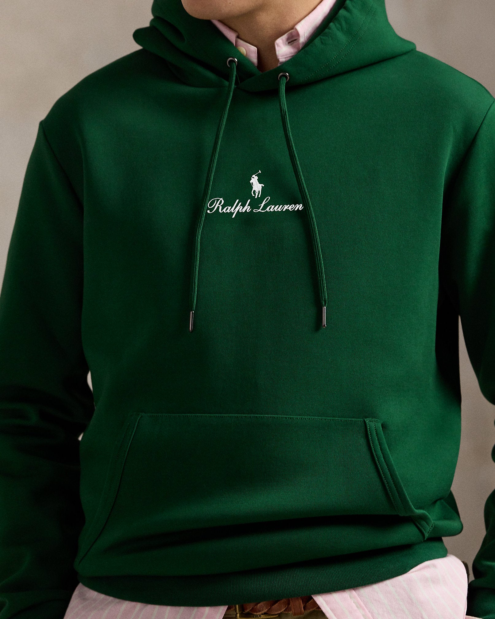 Ralph Lauren Logo DoubleKnit Hoodie