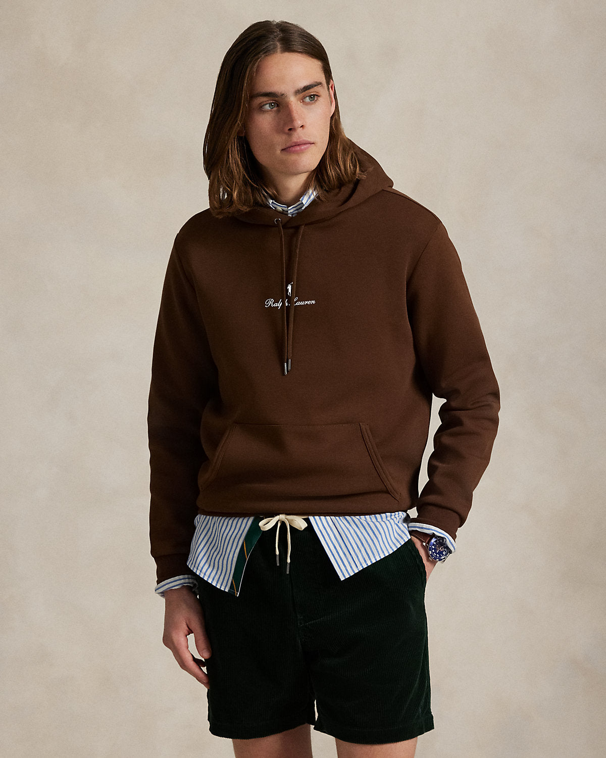 Ralph Lauren Logo DoubleKnit Hoodie
